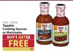 Harris Teeter Tapatio Cooking Sauces or Marinades offer