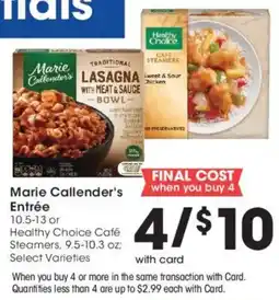 Fry's Marie Callender's Entrée offer