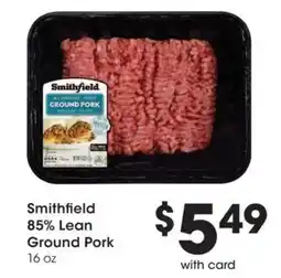 Ralphs Smithfield ground pork offer