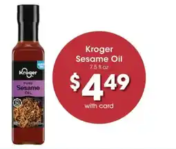 Ralphs Kroger sesame oil offer