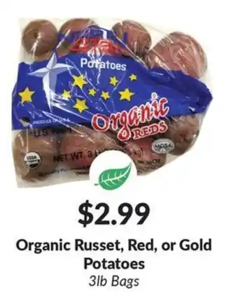 Organic Reds Potatoes
