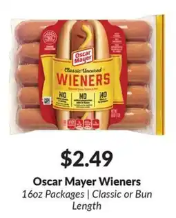 Woodman's Oscar Mayer Wieners offer