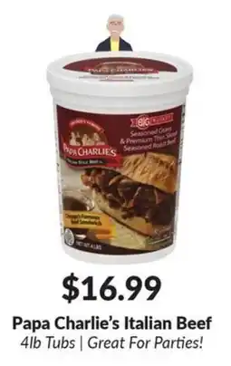 Woodman's Papa Charlie's Italian Beef offer
