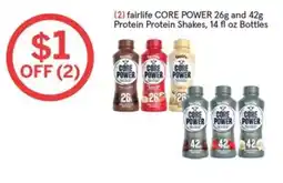 Woodman's fairlife core power protein shakes offer
