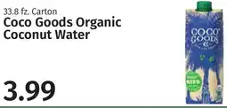 Caraluzzi's Coco Goods Organic Coconut Water offer