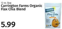 Caraluzzi's Carrington Farms Organic Flax Chia Blend offer