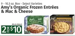 Caraluzzi's Amy's Organic Frozen Entrées & Mac & Cheese offer