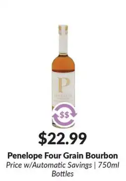 Woodman's Penelope Four Grain Bourbon offer