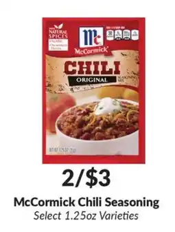 Woodman's McCormick Chili Seasoning offer