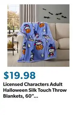 Sam's Club Licensed Characters Adult Halloween Silk Touch Throw Blankets, 60 x 70 offer