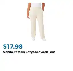 Sam's Club Member's Mark Cozy Sandwash Pant offer