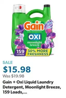Sam's Club Gain + Oxi Liquid Laundry Detergent, Moonlight Breeze, 159 Loads, 170 fl. oz offer