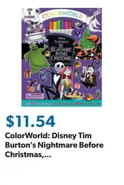 Sam's Club ColorWorld: Disney Tim Burton's Nightmare Before Christmas, Activity Set offer