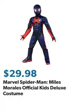 Sam's Club Marvel Spider-Man: Miles Morales Official Kids Deluxe Costume offer