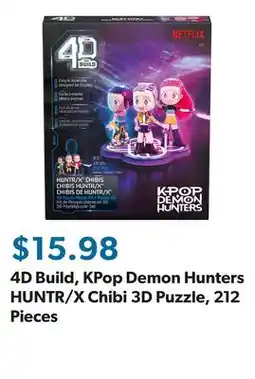 Sam's Club 4D Build, KPop Demon Hunters HUNTR/X Chibi 3D Puzzle, 212 Pieces offer