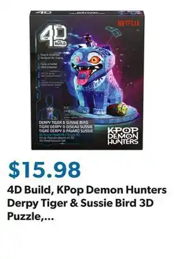 Sam's Club 4D Build, KPop Demon Hunters Derpy Tiger & Sussie Bird 3D Puzzle, 168 Pieces offer