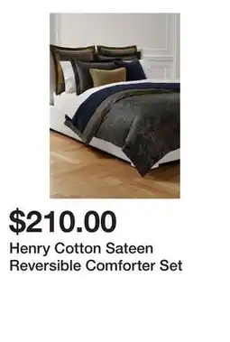 Belk Henry Cotton Sateen Reversible Comforter Set offer