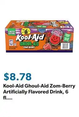 Sam's Club Kool-Aid Ghoul-Aid Zom-Berry Artificially Flavored Drink, 6 fl. oz., 40 pk offer