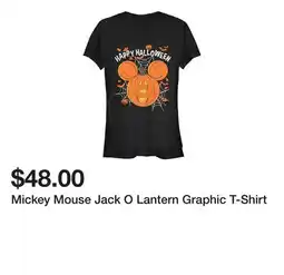 Belk Mickey Mouse Jack O Lantern Graphic T-Shirt offer