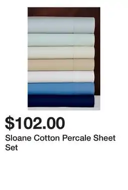 Belk Sloane Cotton Percale Sheet Set offer