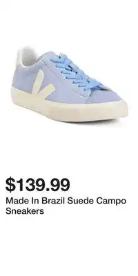 TJ Maxx Made In Brazil Suede Campo Sneakers offer