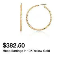 Belk Hoop Earrings in 10K Yellow Gold offer