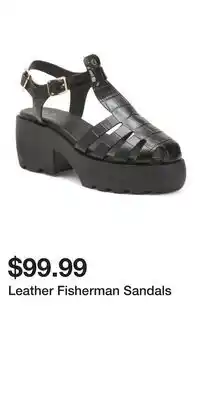 TJ Maxx Leather Fisherman Sandals offer