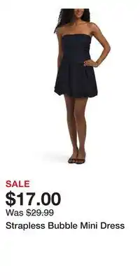TJ Maxx Strapless Bubble Mini Dress offer