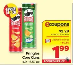 Weis Markets Pringles Core Cans offer