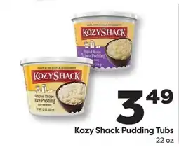 Weis Markets Kozy Shack Pudding Tubs offer