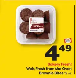 Weis Markets Weis Fresh from the Oven Brownie Bites offer