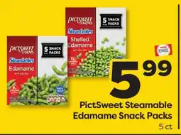 Weis Markets PictSweet Steamable Edamame Snack Packs offer