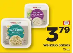 Weis Markets Weis2Go Salads offer