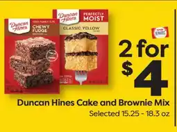 Weis Markets Duncan Hines Cake and Brownie Mix offer