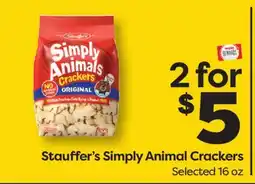 Weis Markets Stauffer's Simply Animal Crackers offer