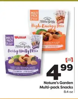 Weis Markets Nature's Garden Multi-pack Snacks offer