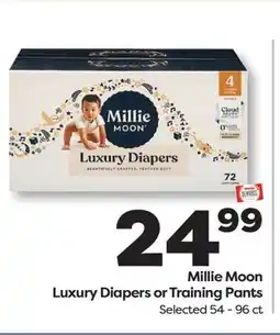 Weis Markets Millie Moon Luxury Diapers or Training Pants offer