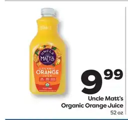 Weis Markets Uncle Matt's Organic Orange Juice offer