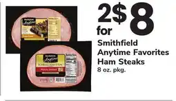 ACME Smithfield Anytime Favorites Ham Steaks offer