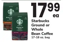 ACME Starbucks Ground or Whole Bean Coffee offer