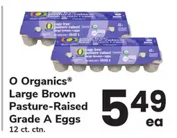 ACME O Organics Large Brown Pasture-Raised Grade A Eggs offer