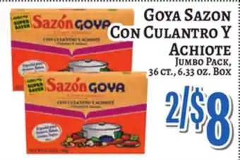 Trade Fair Supermarket Goya Sazon Con Culantro Y Achiote offer
