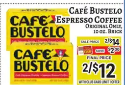 Trade Fair Supermarket CAFÉ BUSTELO Espresso Coffee offer
