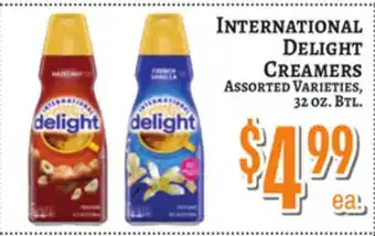 Trade Fair Supermarket INTERNATIONAL DELIGHT CREAMERS offer