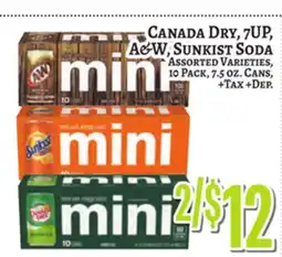 Trade Fair Supermarket CANADA DRY, 7UP, A&W, SUNKIST SODA offer
