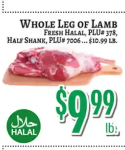 Trade Fair Supermarket WHOLE LEG OF LAMB offer