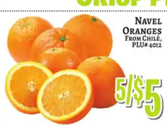 Trade Fair Supermarket NAVEL ORANGES FROM CHILE offer