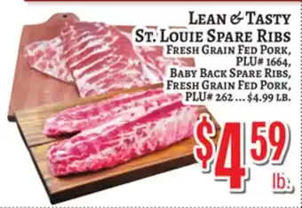Trade Fair Supermarket LEAN & TASTY ST. LOUIE SPARE RIBS offer