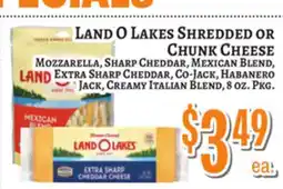 Trade Fair Supermarket LAND O LAKES Shredded Or Chunk Cheese offer