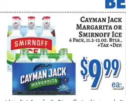 Trade Fair Supermarket CAYMAN JACK MARGARITA OR Smirnoff ICE offer